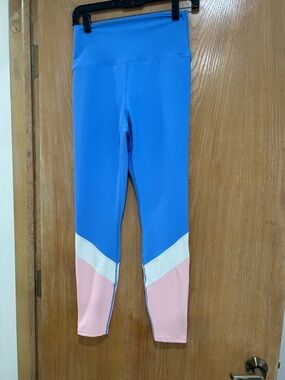 Beach Riot Sky Blue Ribbed Leggings